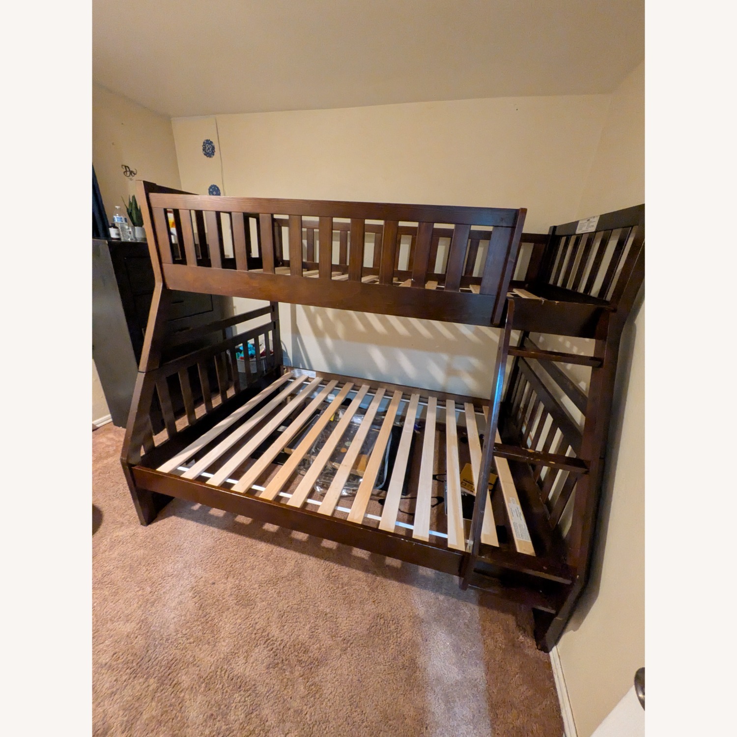 Ashley Furniture Dark Brown Wood Bunk Bed - image-3