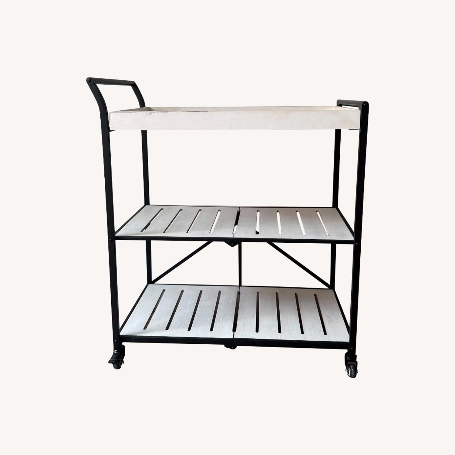 White Bar Cart - image-0