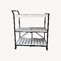 White Bar Cart