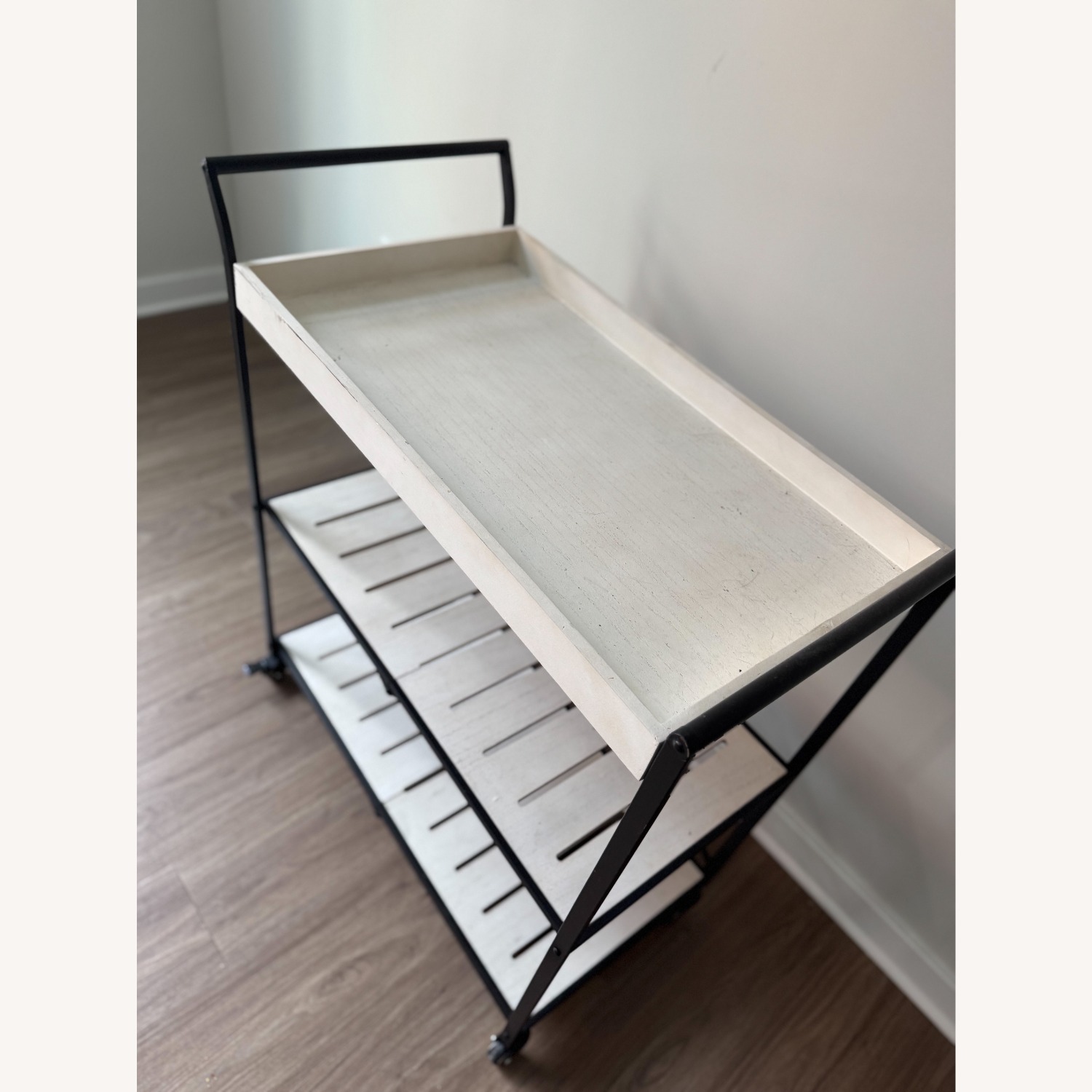White Bar Cart - image-2