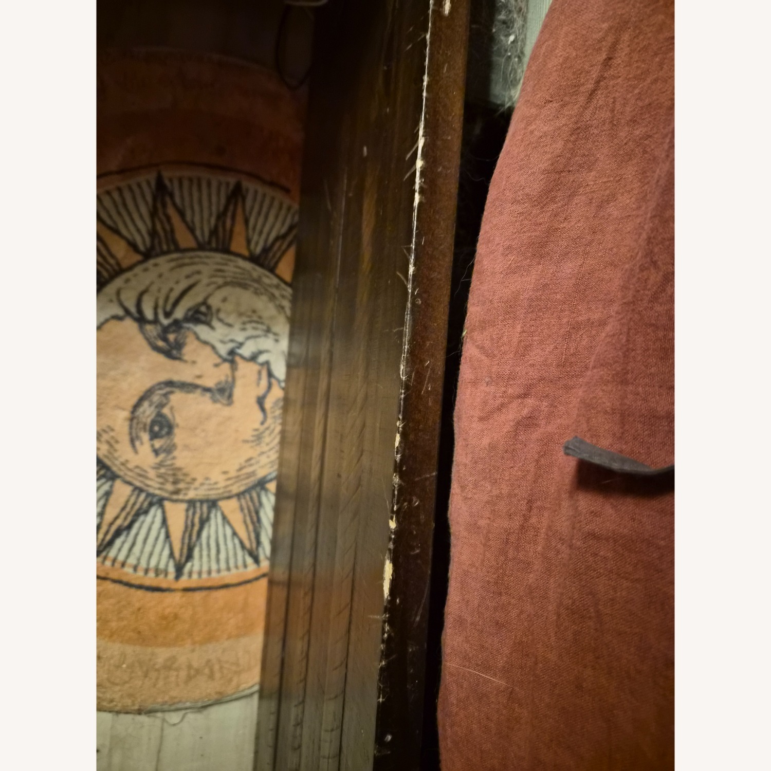 Raymour & Flanigan Dark Brown Wood King Bed - image-3