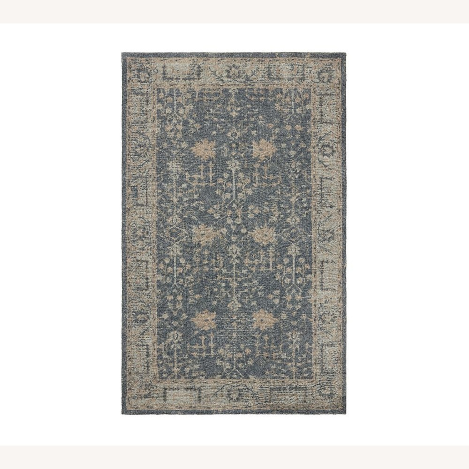 Pottery Barn Reeva 6 x 9 Dark Gray Patterned Rug - image-0