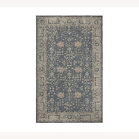 Pottery Barn Reeva 6 x 9 Dark Gray Patterned Rug