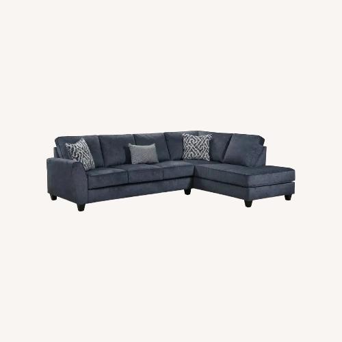 Used Blue Fabric 3+ Seater Sofa for sale on AptDeco