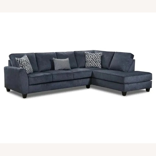 Used Blue Fabric 3+ Seater Sofa for sale on AptDeco