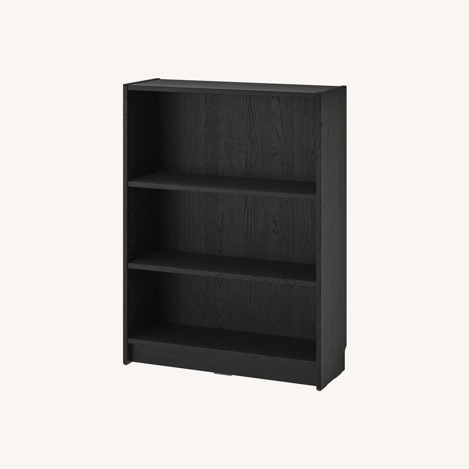 IKEA 3 Tier Black Bookshelf - image-0