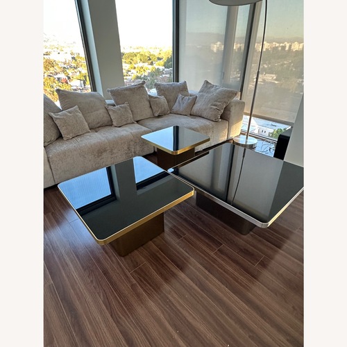 Used Black Metal Coffee Table for sale on AptDeco