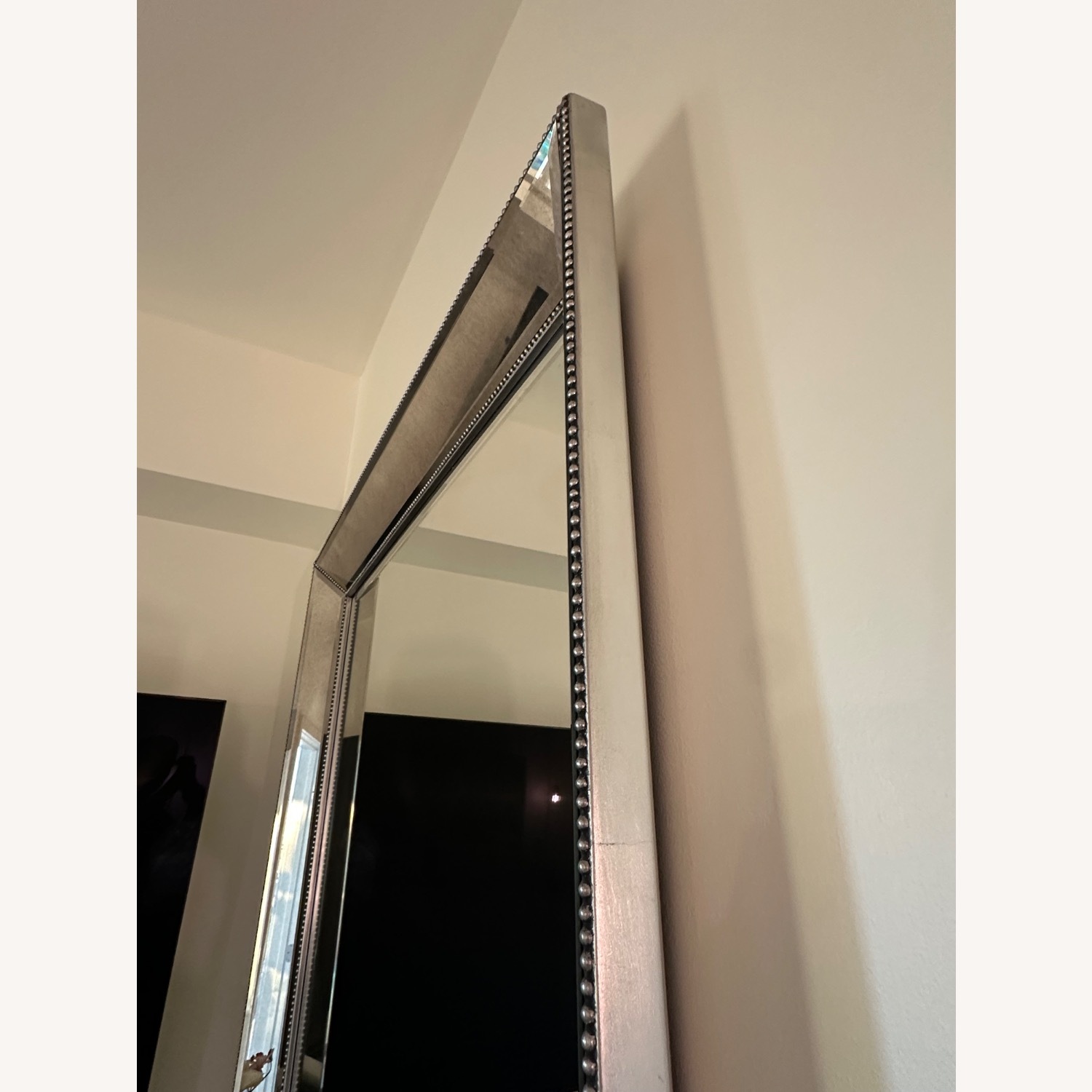 4 Light Gray Metal Wall Mirror - image-2