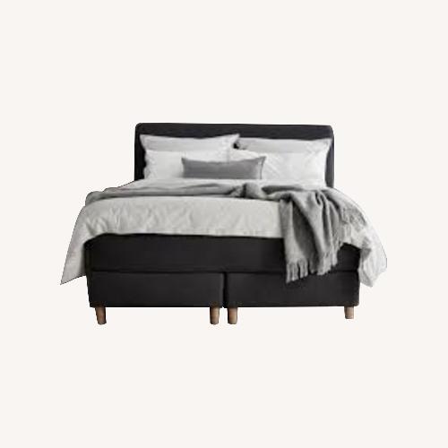 Used IKEA Light Gray King Bed for sale on AptDeco