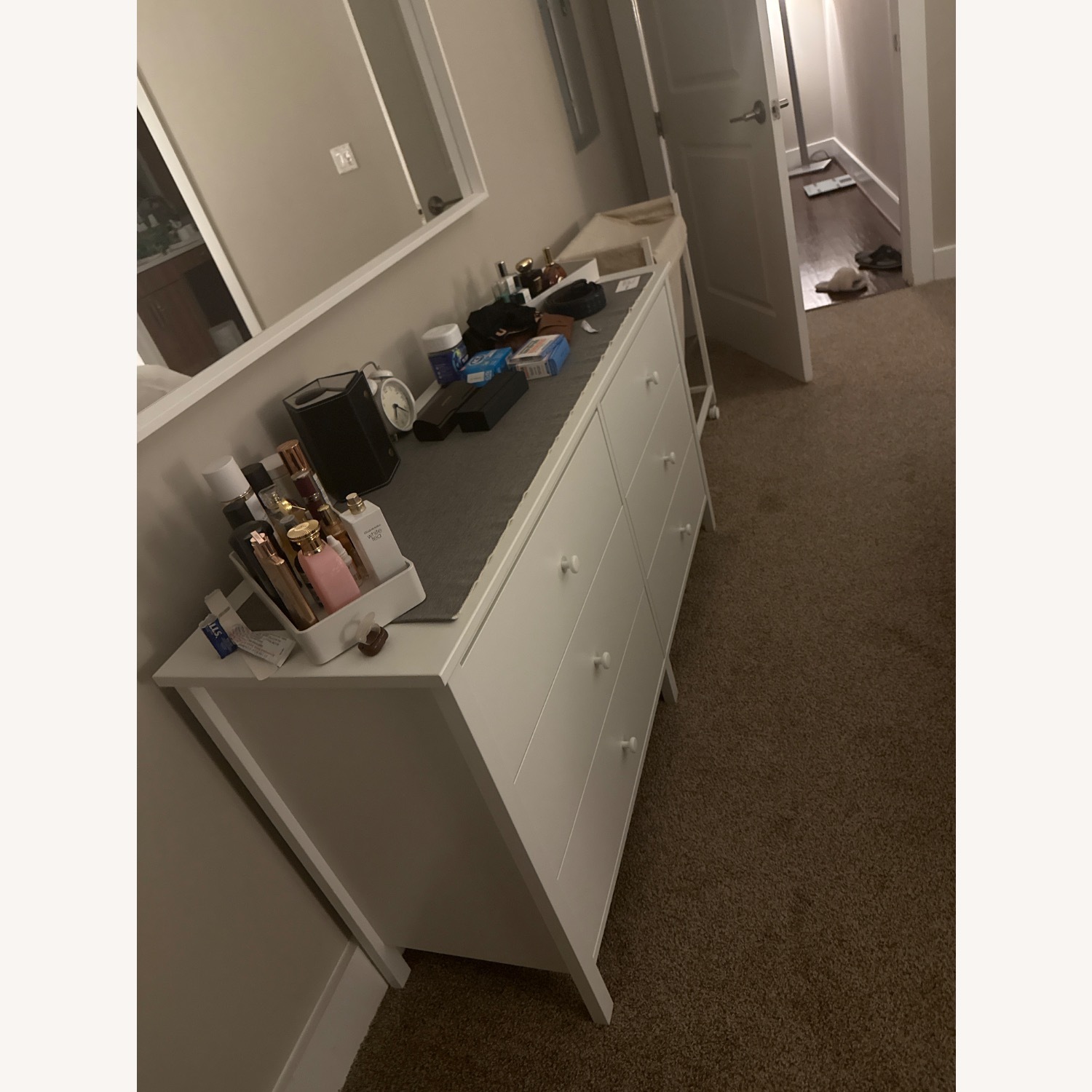 IKEA White Wood Dresser - image-2