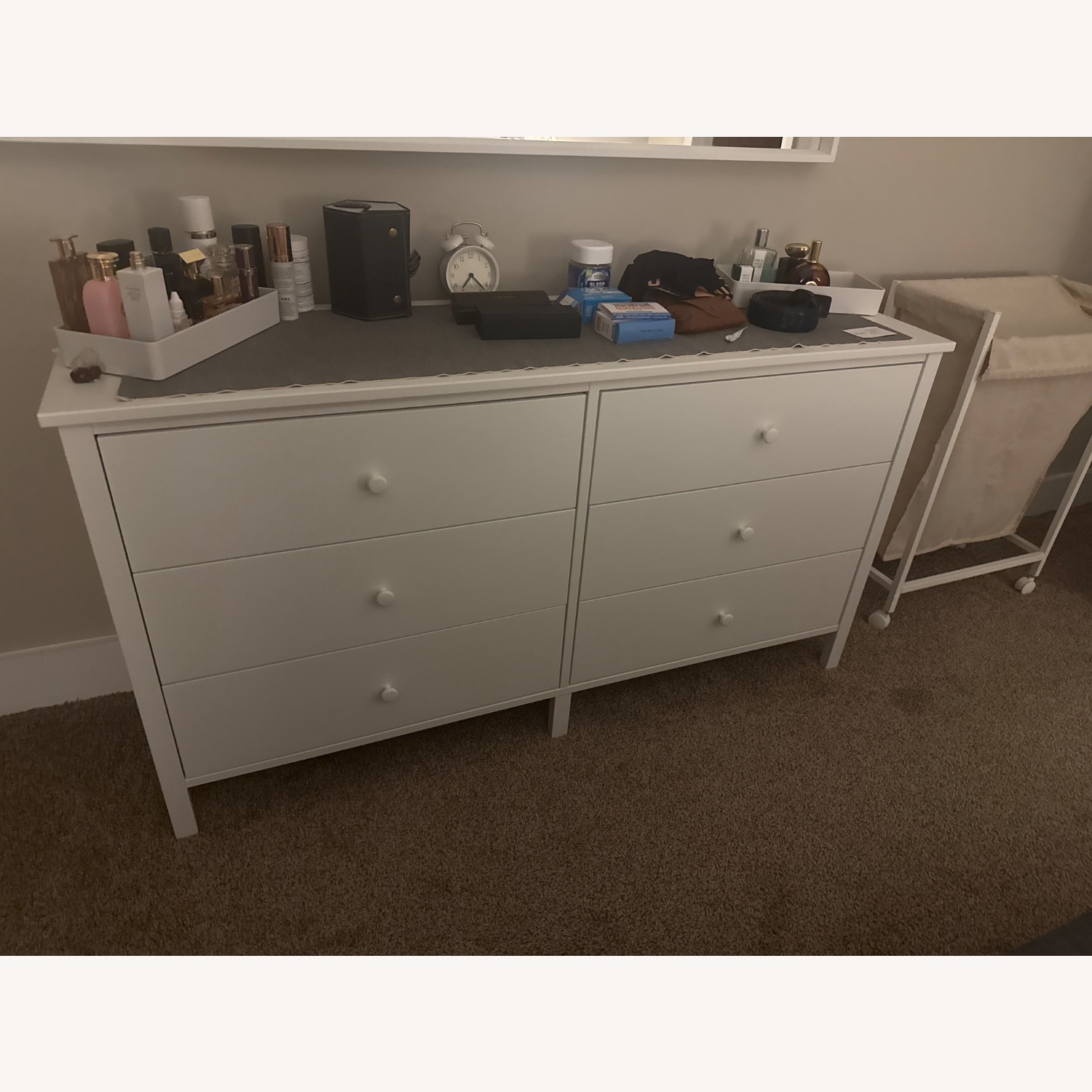 IKEA White Wood Dresser - image-1