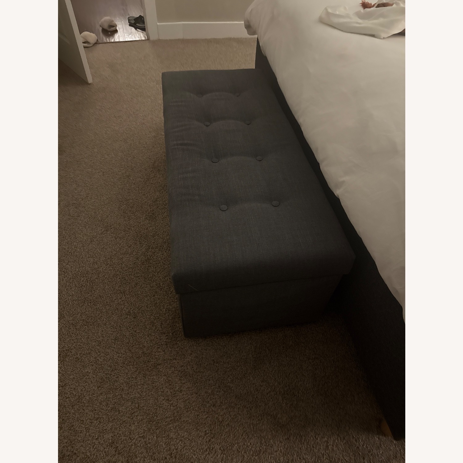 IKEA Gray Bench - image-1