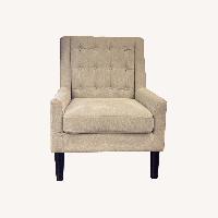 Light Gray Fabric Armchair