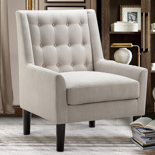 Used Light Gray Fabric Armchair for sale on AptDeco