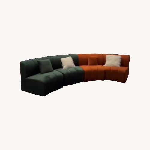 Used Infinity Velvet Modular Chair Sectionals for sale on AptDeco