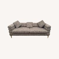 Light Gray Fabric 2 Seater Sofa