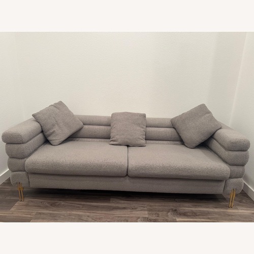 Used Light Gray Fabric 2 Seater Sofa for sale on AptDeco