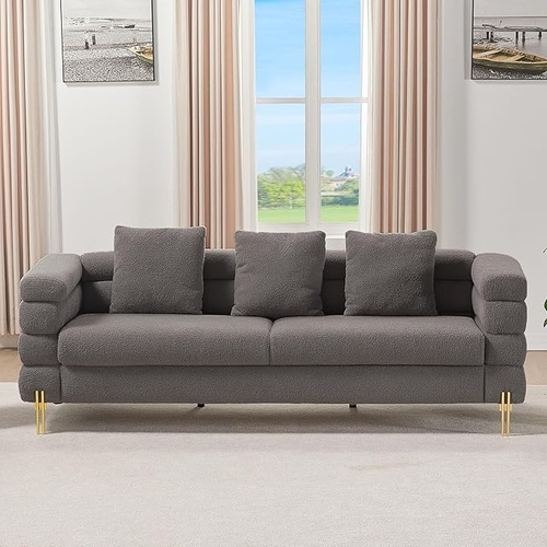 Used Light Gray Fabric 2 Seater Sofa for sale on AptDeco