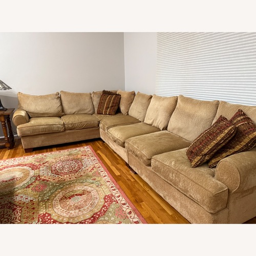 Used Comfy 3 piece L-shape Sectional) for sale on AptDeco