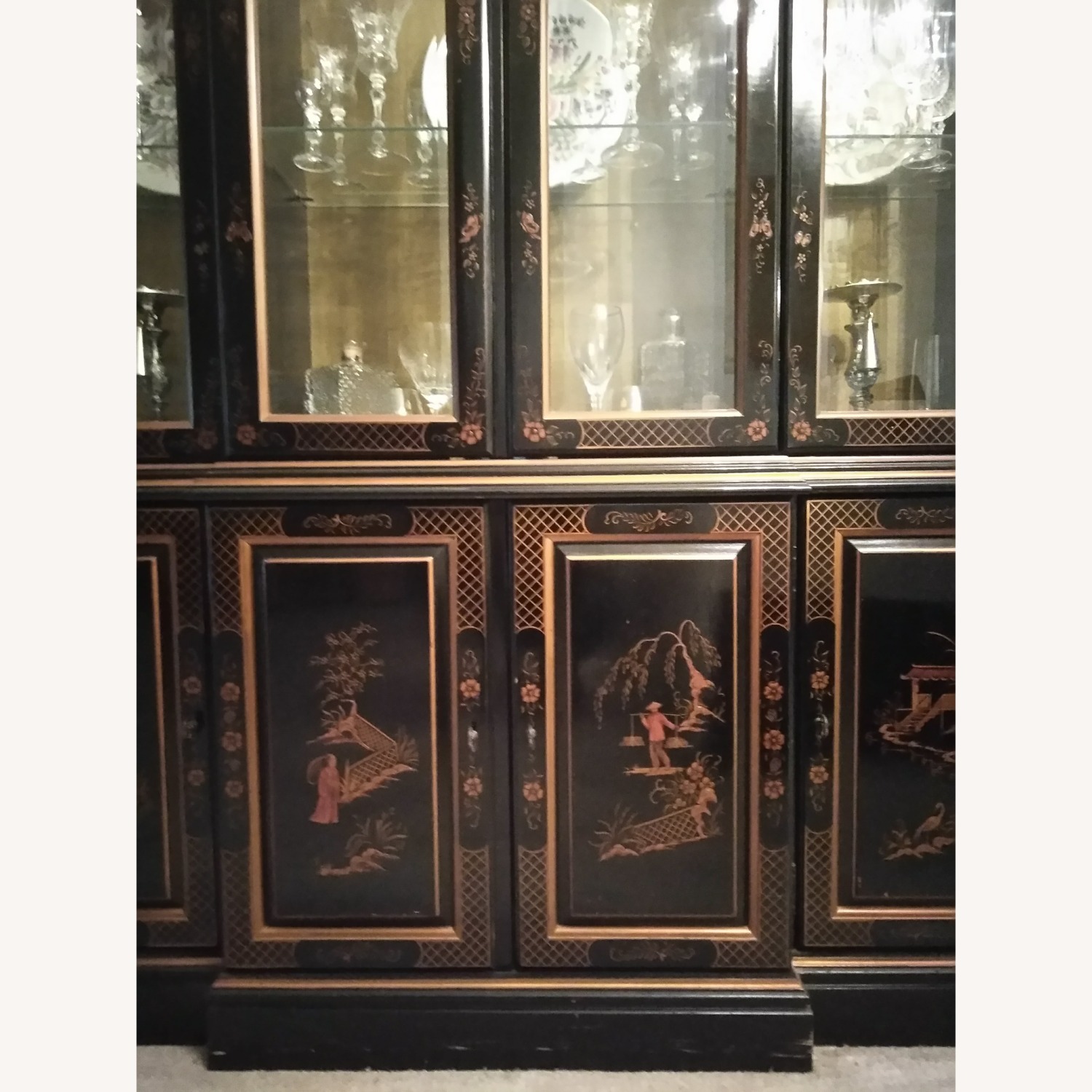 Antique Ethan Allen China Cabinet - image-3