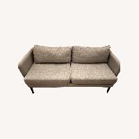 Crate & Barrel Light Gray Fabric 3+ Seater Sofa
