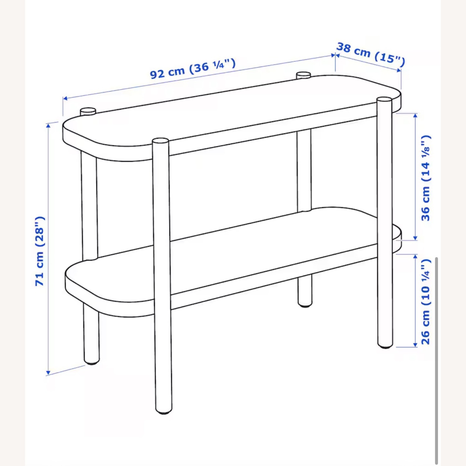 IKEA Listerby Natural Wood Sideboard - image-3