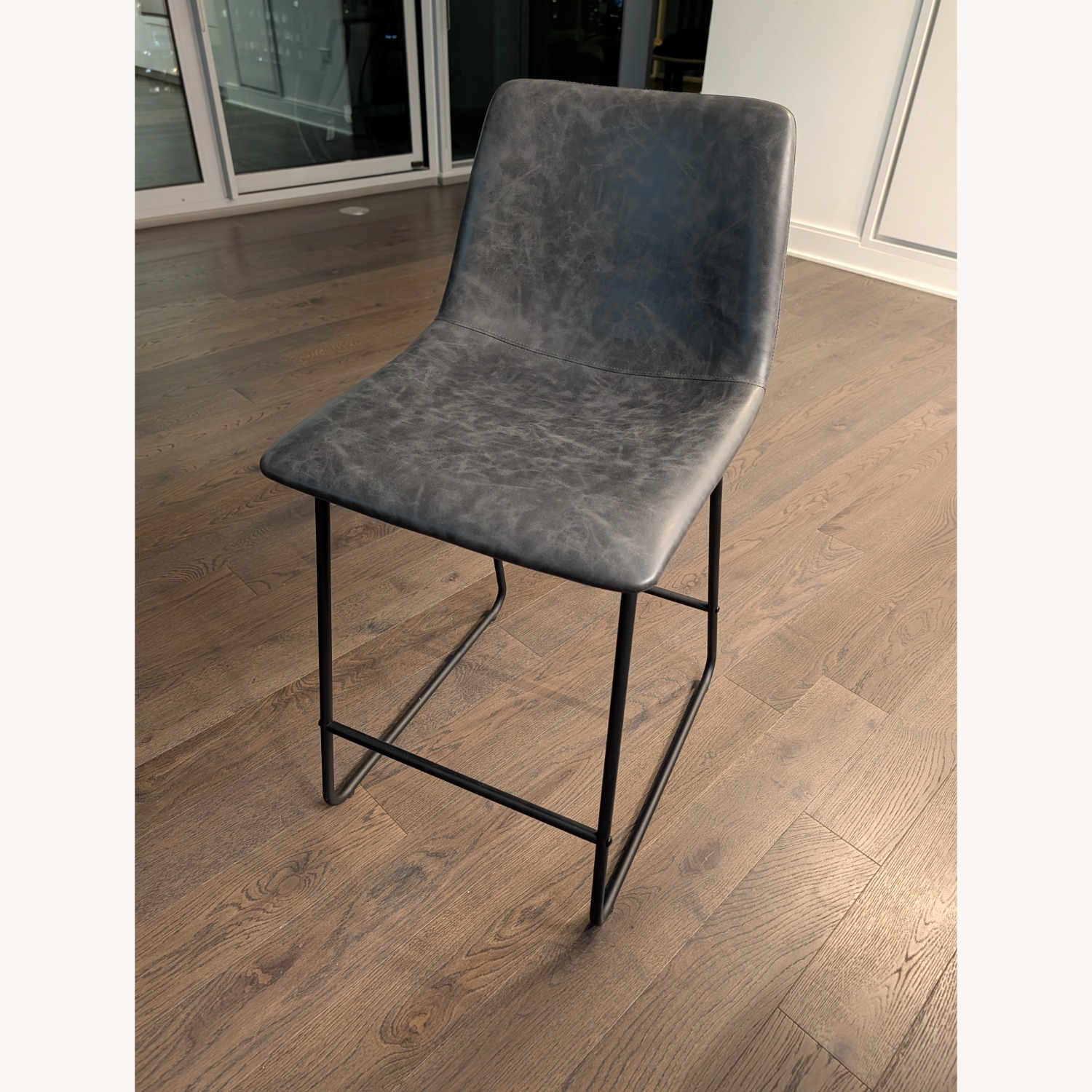 Wayfair Ivy Bronx Dark Gray Metal Stools - image-1