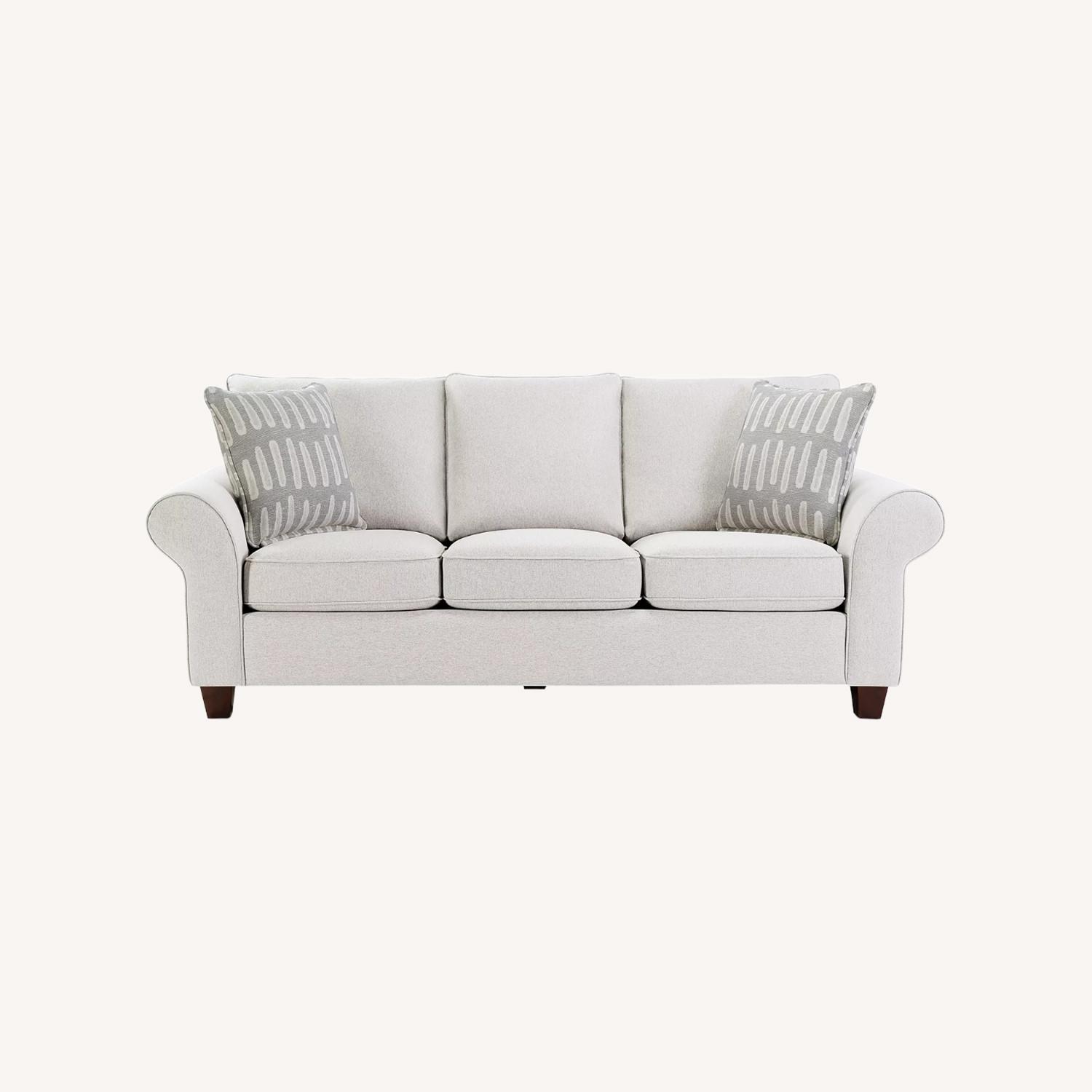Macy's Saeville Natural 3+ Seater Sofa - image-0