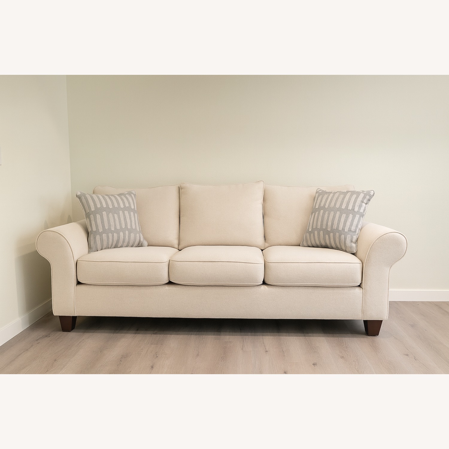 Macy's Saeville Natural 3+ Seater Sofa - image-1