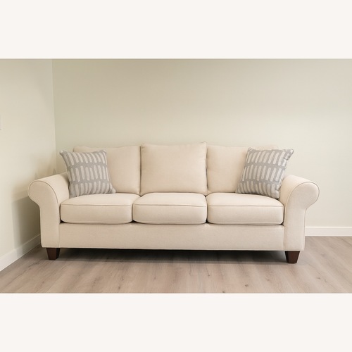 Used Macy's Saeville Natural 3+ Seater Sofa for sale on AptDeco