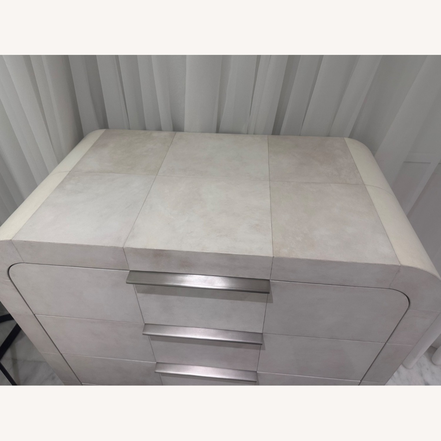 Restoration Hardware Lucien Parchment Tall Dresser - image-3