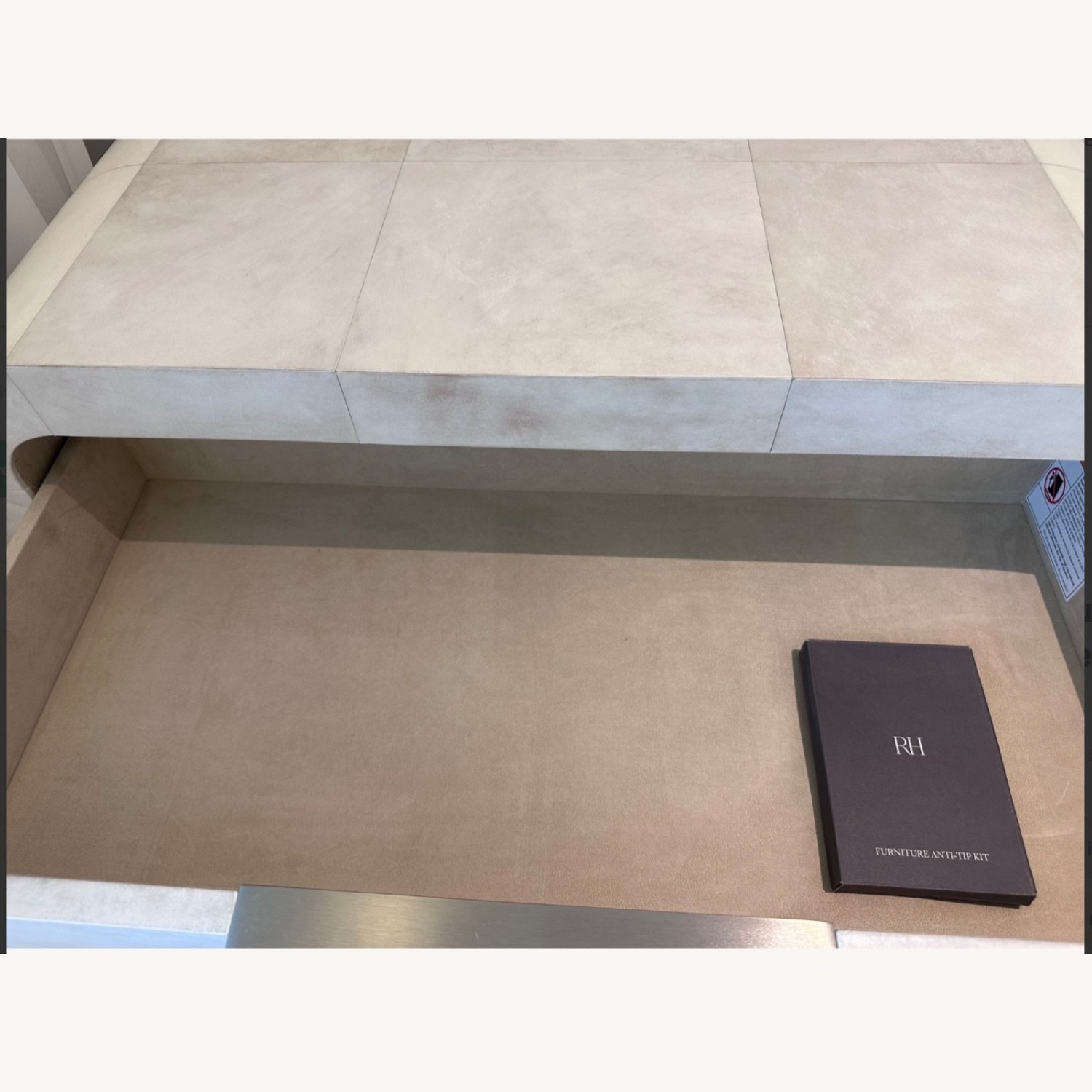 Restoration Hardware Lucien Parchment Tall Dresser - image-5