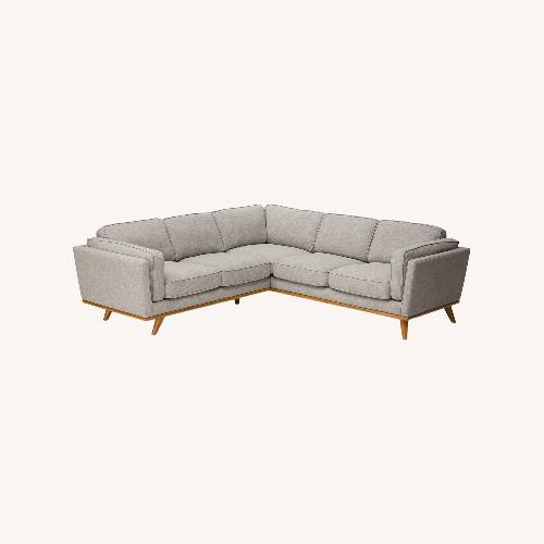 Used Article Timber 93" Sectional Rain Cloud Gray for sale on AptDeco