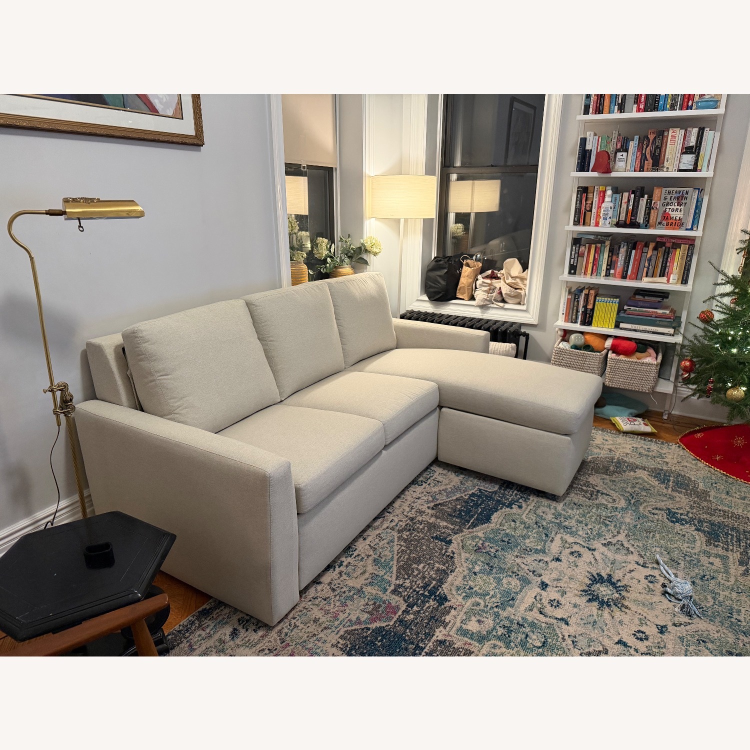 American Leather Clara Natural Fabric Sleeper Sofa - image-4