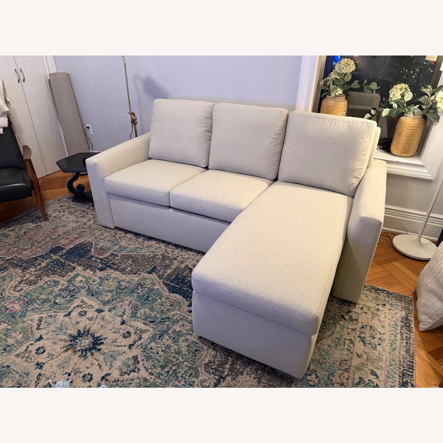 American Leather Clara Natural Fabric Sleeper Sofa - image-3