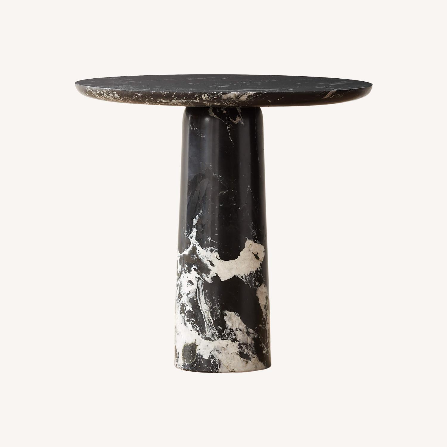 CB2 Black Marble Dining Table - image-0