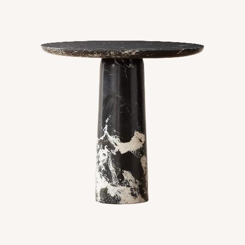 Used CB2 Black Marble Dining Table for sale on AptDeco