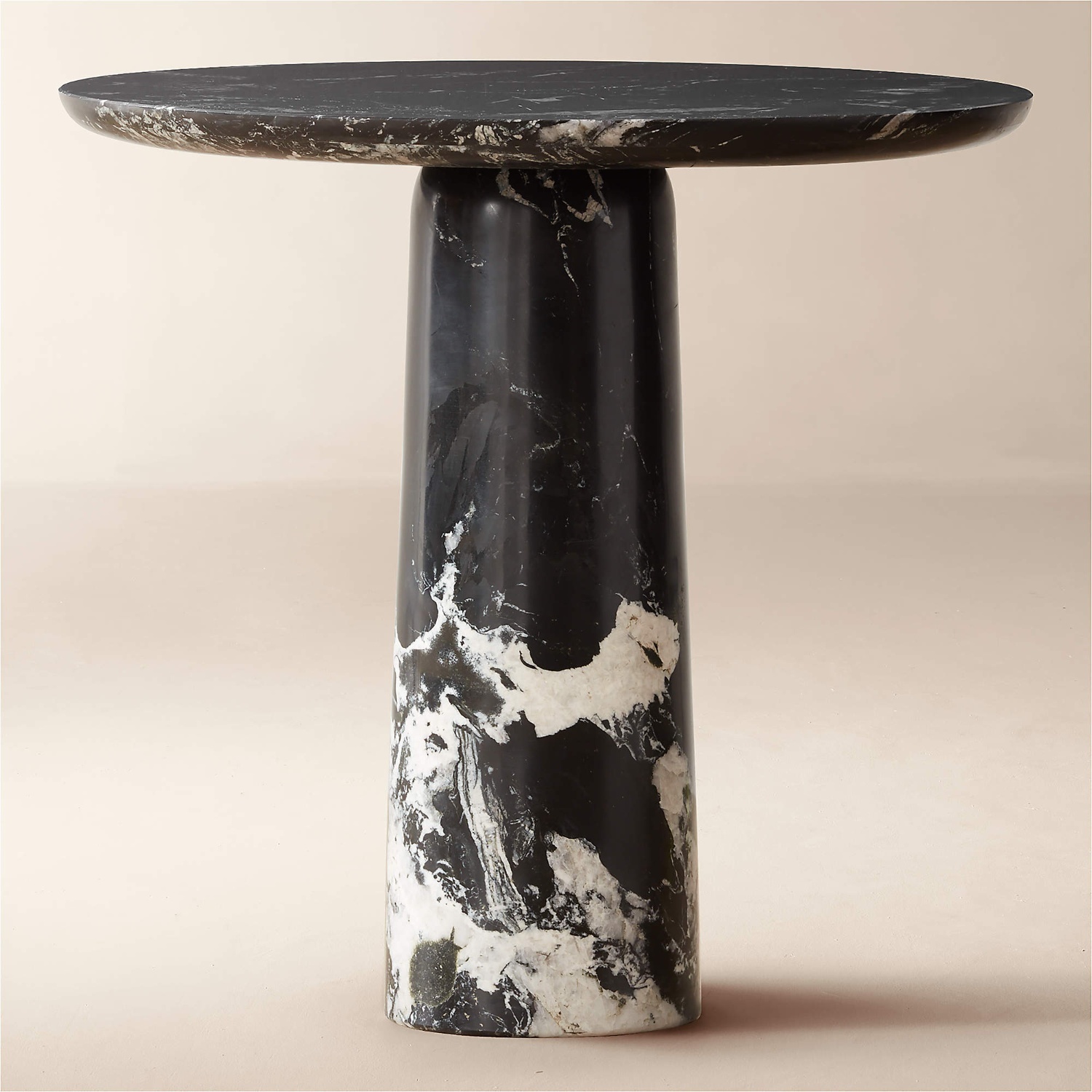 CB2 Black Marble Dining Table - image-5