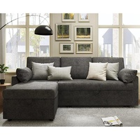 Walmart Dark Gray Linen 2 Piece Sectional