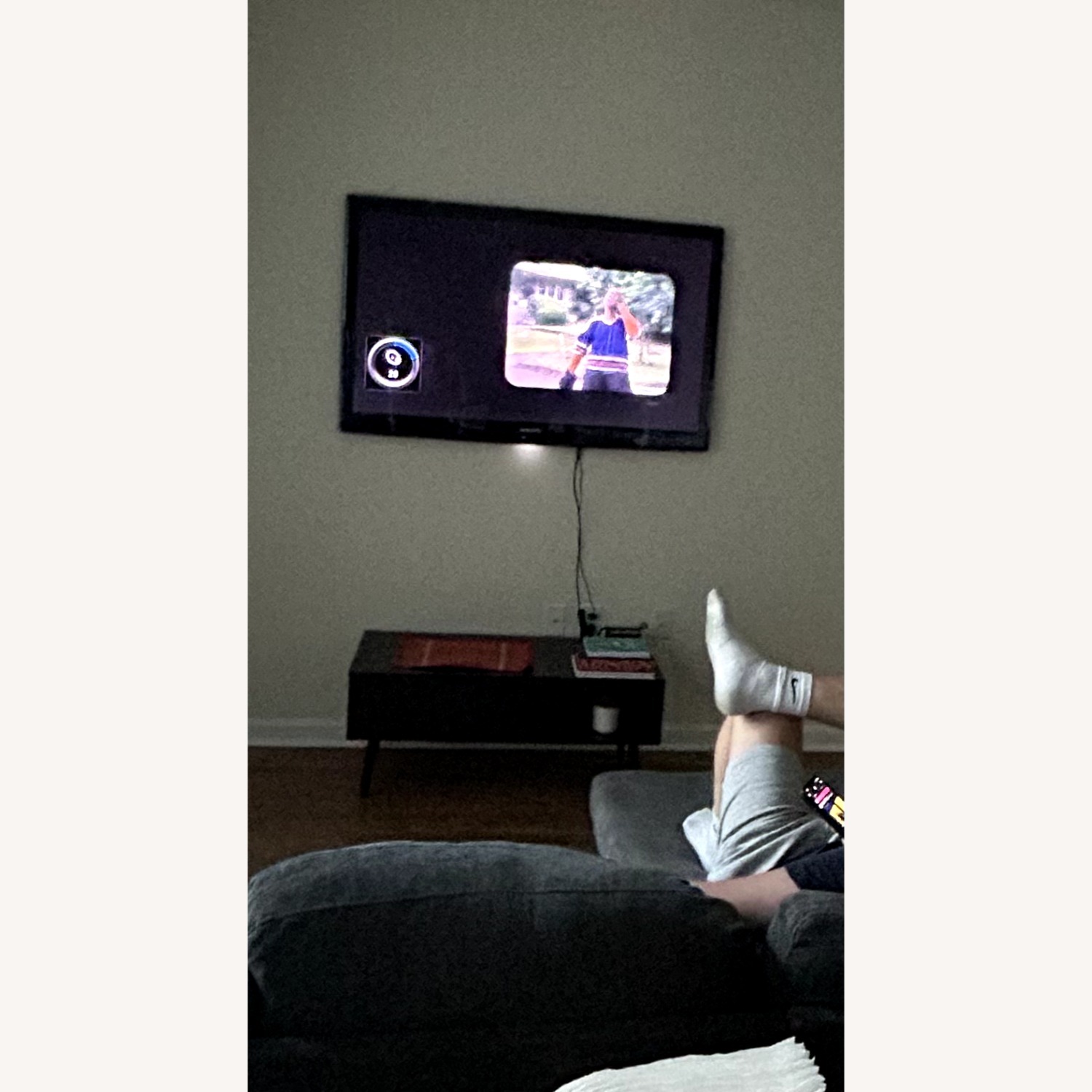 Walmart Black Wood Coffee Table - image-3