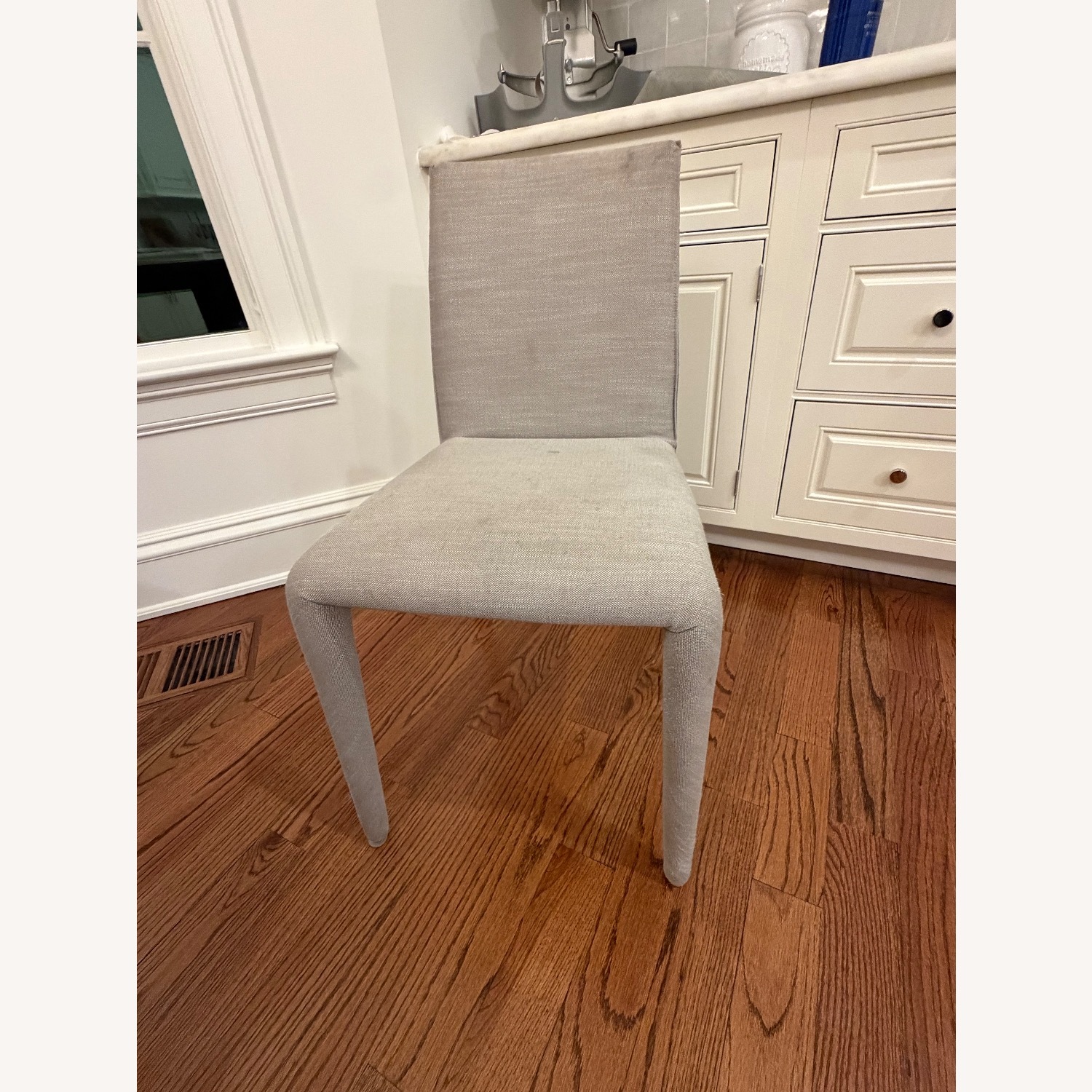 B&B Italia Light Gray Fabric Dining Chairs - image-1