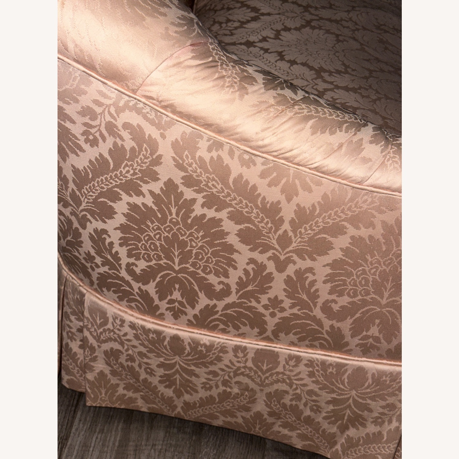 Vintage Beacon Hill Tufted Damask Sofa - image-4