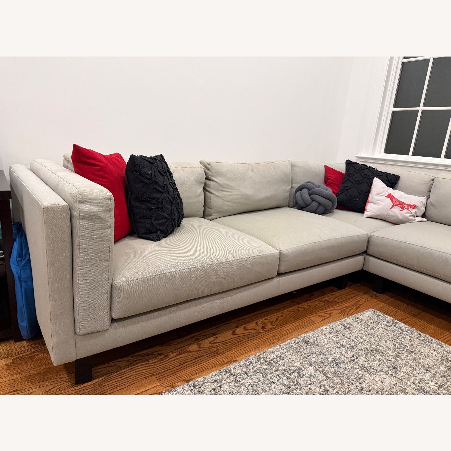 Room & Board Light Gray Fabric 3+ Piece Sectional - image-5