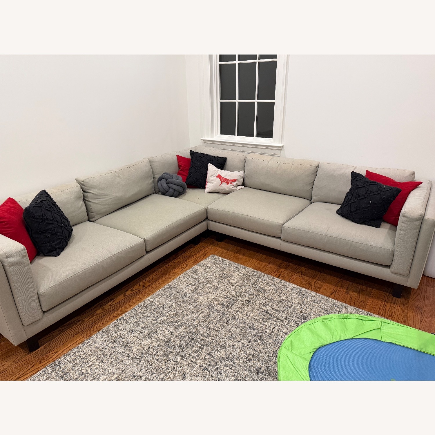 Room & Board Light Gray Fabric 3+ Piece Sectional - image-0