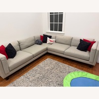 Room & Board Light Gray Fabric 3+ Piece Sectional