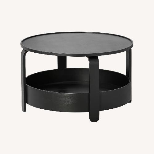 Used IKEA Borgeby Black Wood Coffee Table for sale on AptDeco