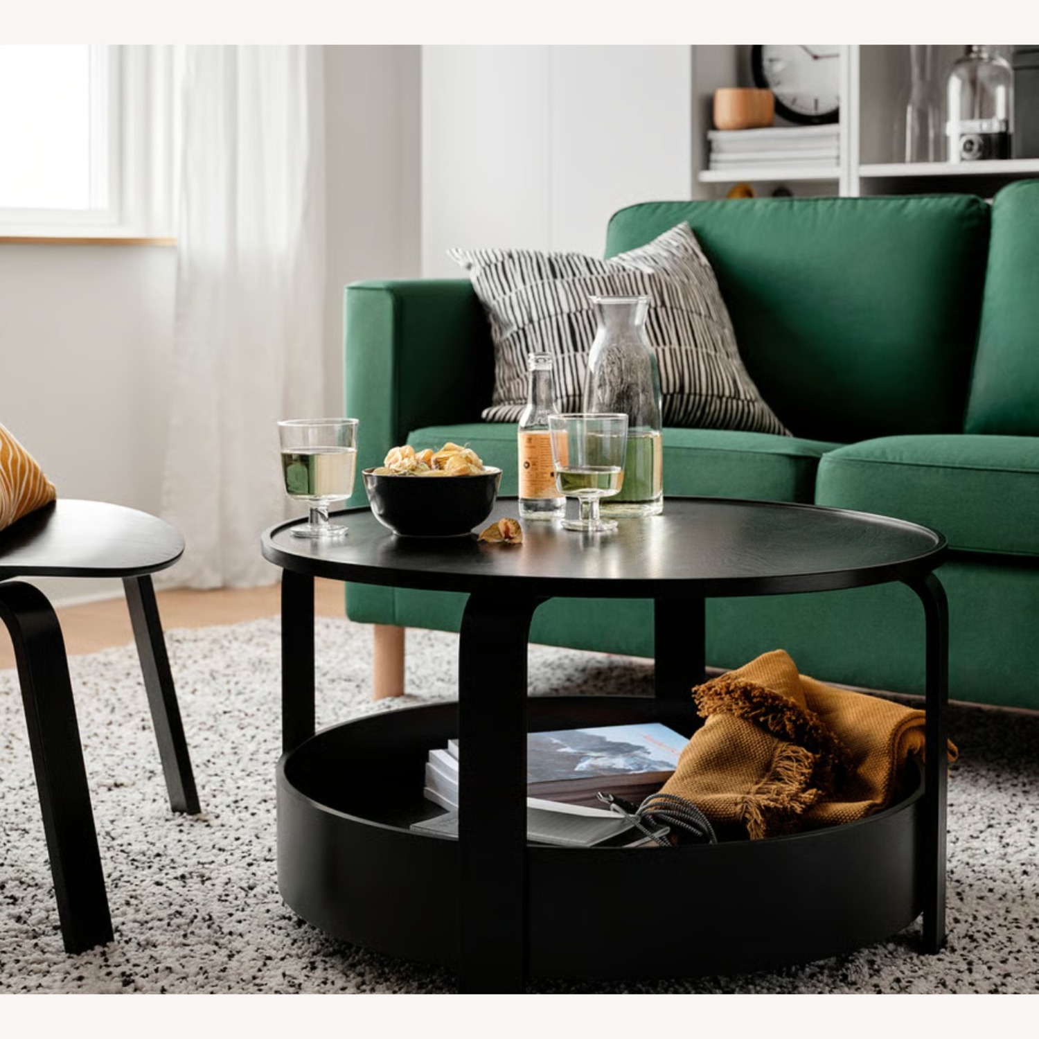 IKEA Borgeby Black Wood Coffee Table - image-4