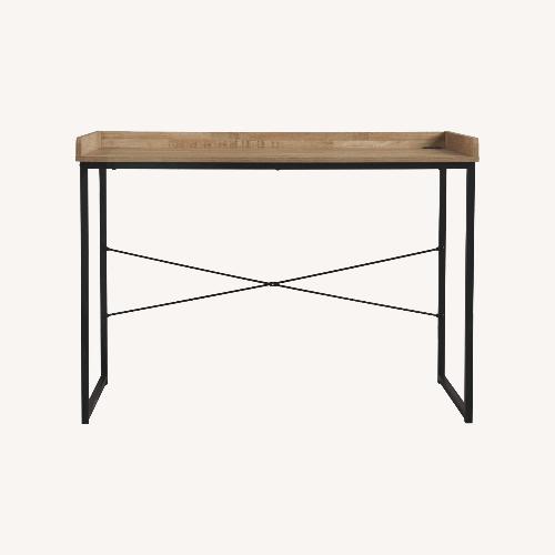 Used Light Brown Home Office Wood Desk for sale on AptDeco