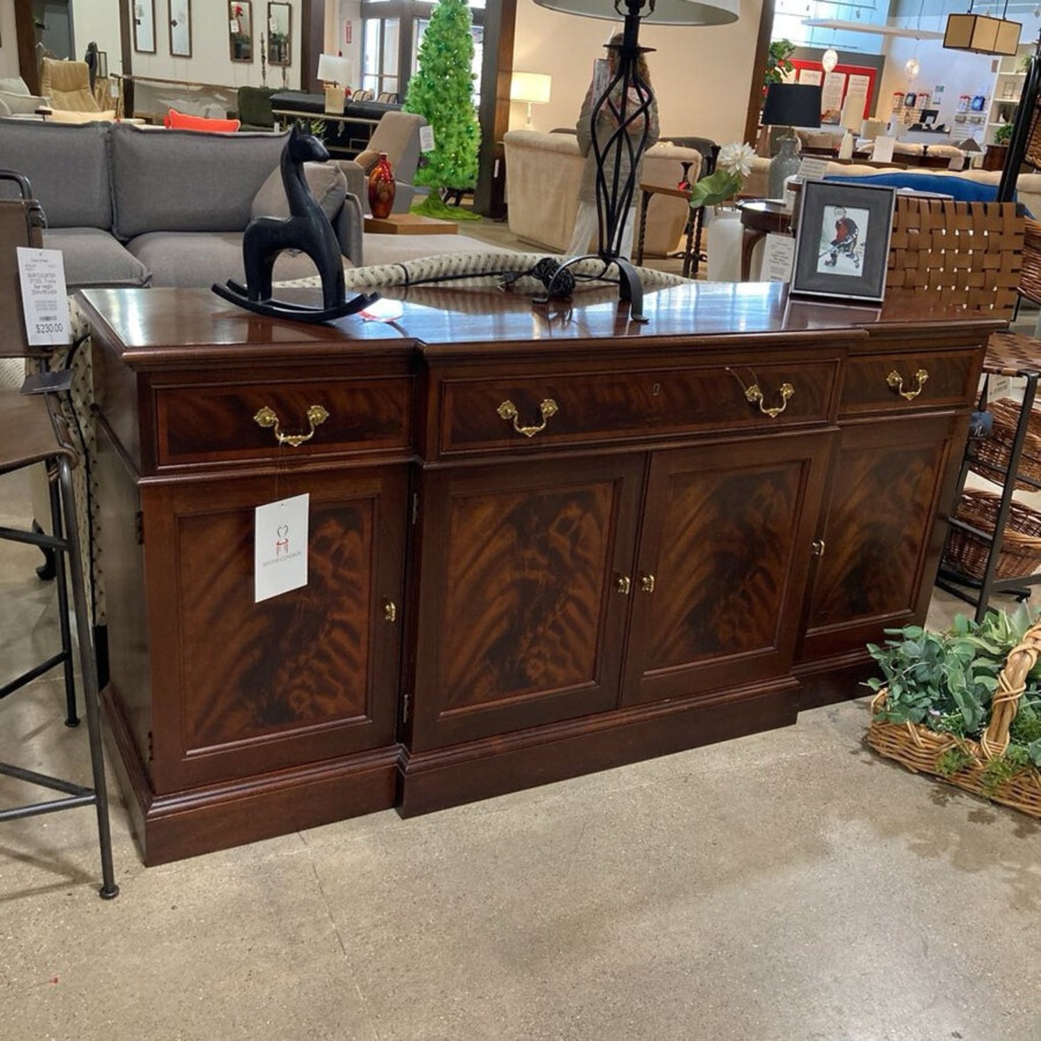 Stickley Chippendale Mahogany Credenza - image-1