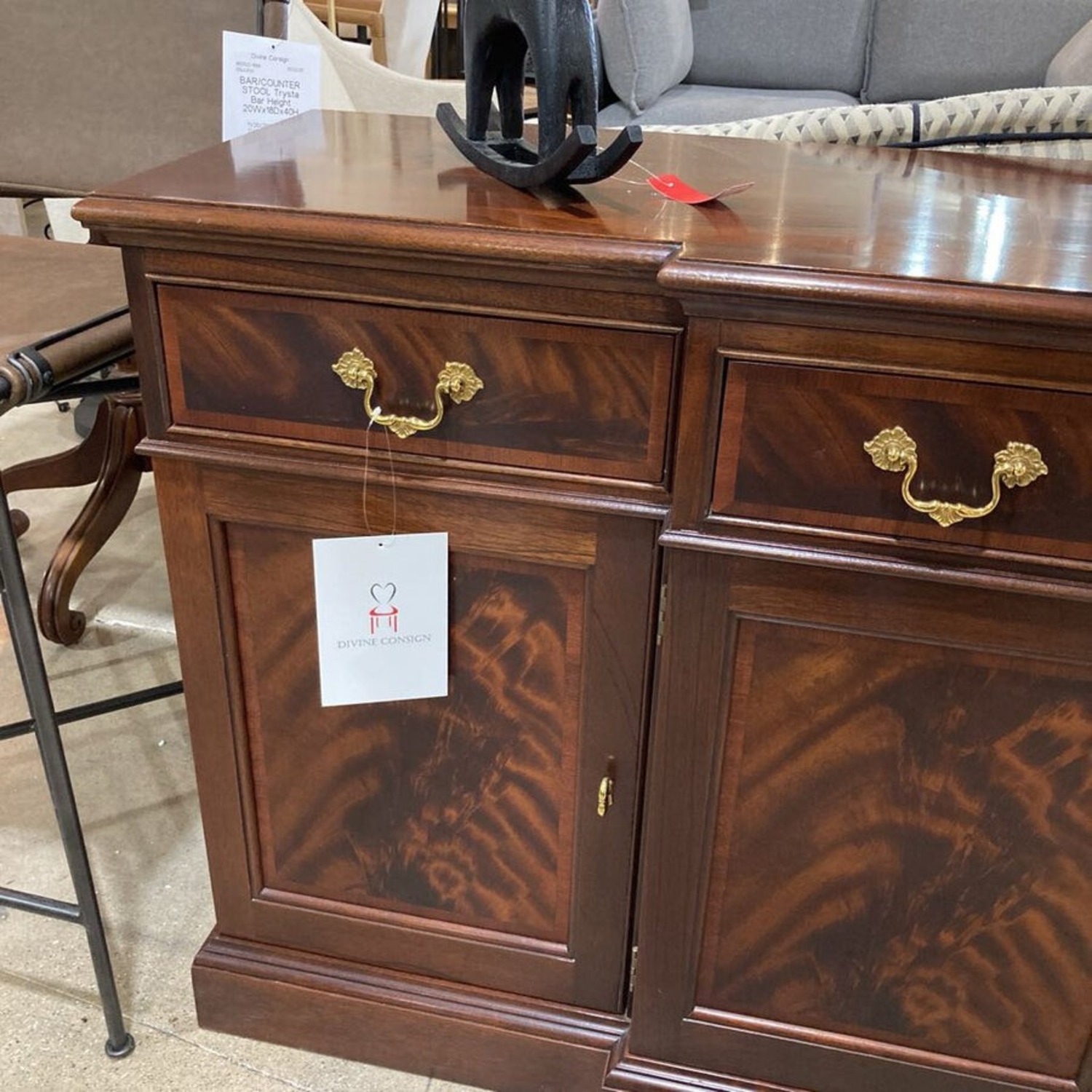 Stickley Chippendale Mahogany Credenza - image-4